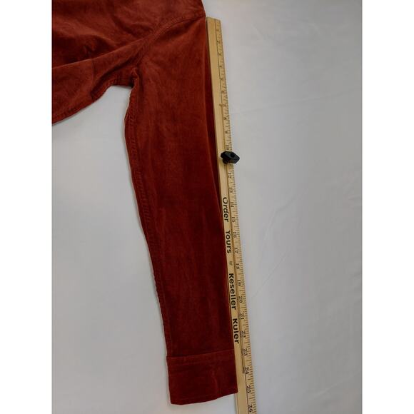 Duluth Trading Company Corduroy Rust Popover Womens Long Sleeve Shirt V Neck S - Picture 4 of 11